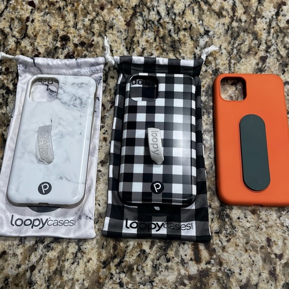 2 Loopy cases for iPhone 11 Pro and 1 Slim Grip case - Picture 1 of 2